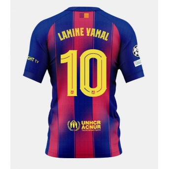 Billige Fotballdrakt Barcelona Lamine Yamal #10 Replika Hjemmedrakt 2025-26 Kortermet